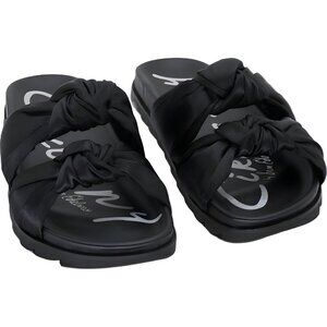 Sam Edelman Circus Estelle Double Knot Footbed Slides Black Women's US 8.5M